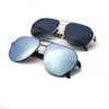 Gafas de sol para hombre ultraligeras de acero fino ovaladas Diseñe sus propios marcos de gafas Gafas de sol personalizadas en línea con logotipo