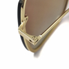 Gafas de sol cuadradas sin montura personalizadas a la moda UV 400 tonos de gran tamaño gradiente té mujeres gafas de sol 2022 hombres gafas de sol mens river