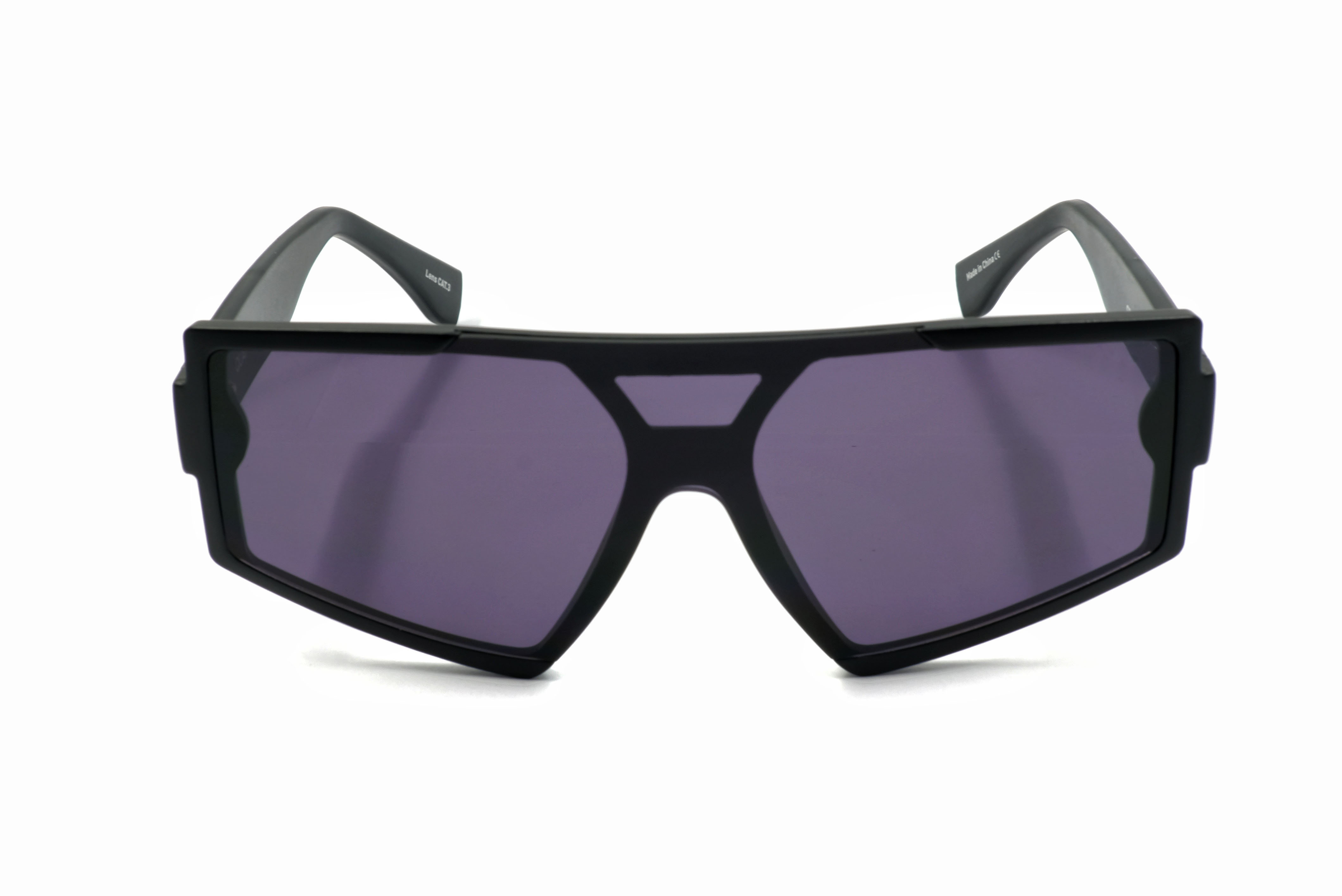 Monturas de anteojos negras Lente alienígena Polarizadas Mujeres Hombres Gafas de sol Tonos de gran tamaño Ciclismo Sunglass Lunettes-soleil