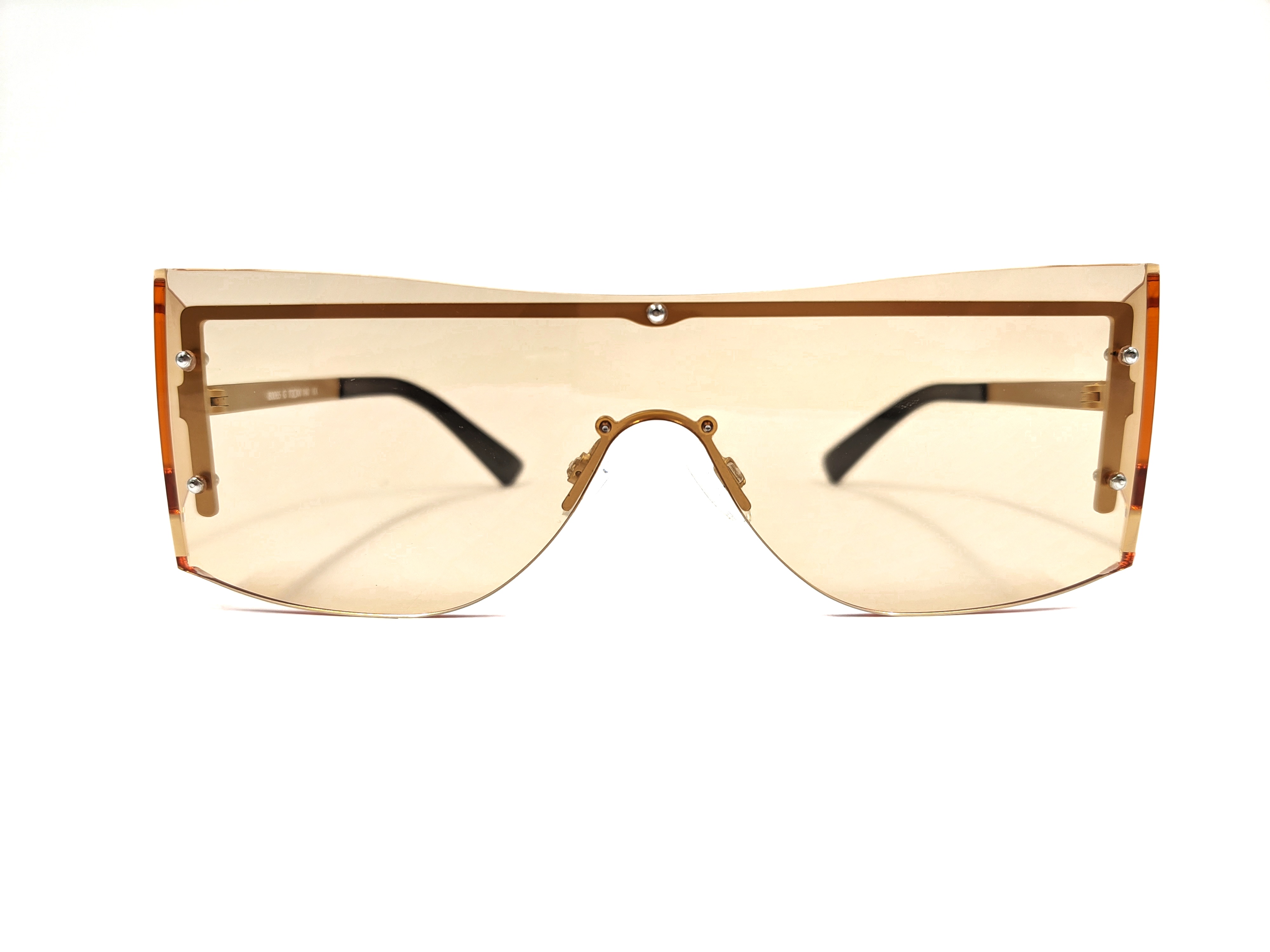 Gafas de sol con montura grande 2021, gafas de sol inspiradas en el diseñador para hombres y mujeres, tonos naranja transparente UV400, nuevas gafas de sol cuadradas grandes