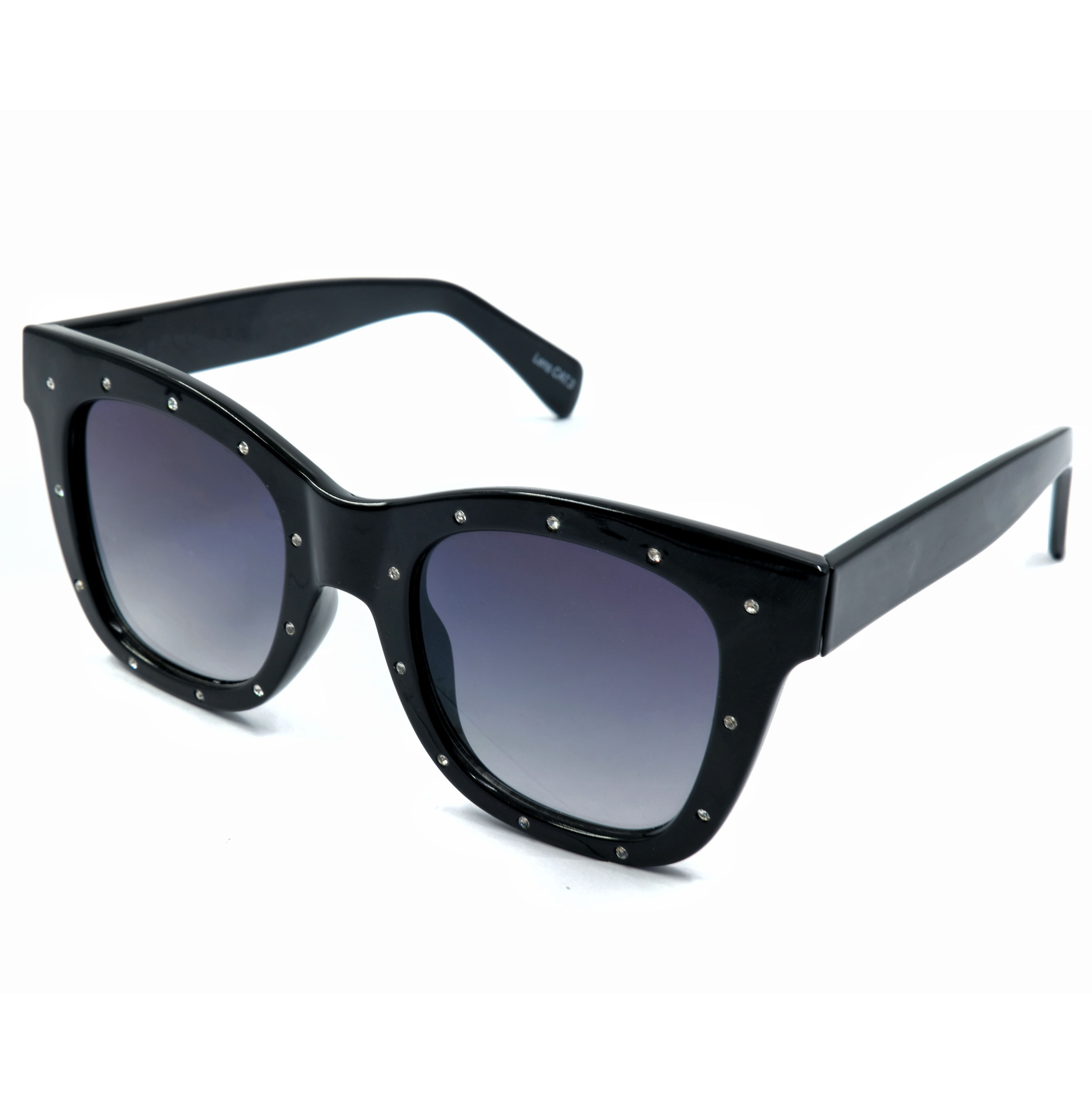 Gafas de sol polarizadas para mujer con protección UV personalizadas con montura de diamante de acetato negro, gafas de sol de gran tamaño 2021 para hombre, moda de lujo UV400