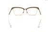 Marcos de anteojos de moda amarillo transparente Marco de anteojos ópticos