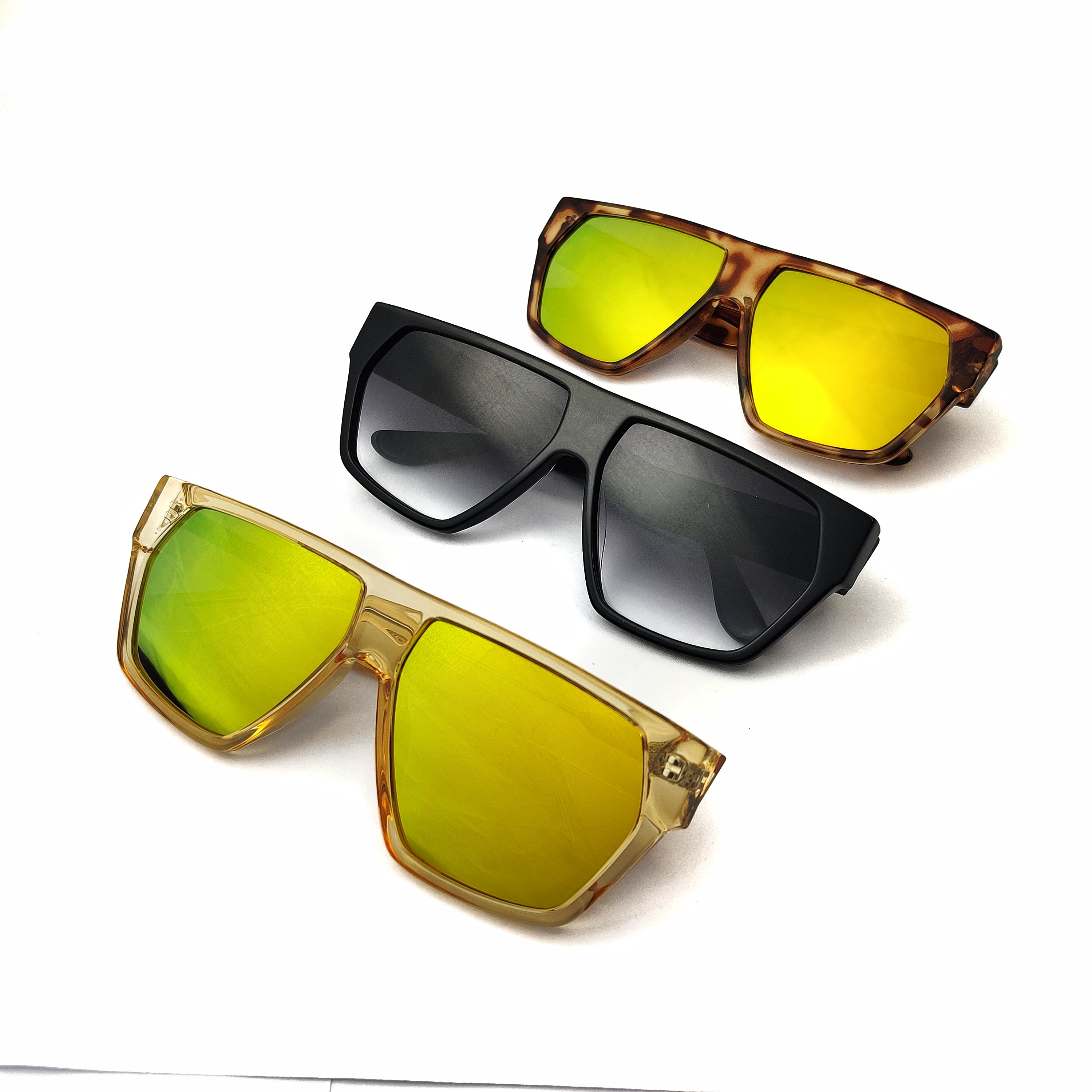Gafas de sol personalizadas de gran tamaño con montura de acetato American Eyeglass Factory Outlet de gafas