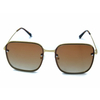 Gafas de sol cuadradas sin montura personalizadas a la moda UV 400 tonos de gran tamaño gradiente té mujeres gafas de sol 2022 hombres gafas de sol mens river