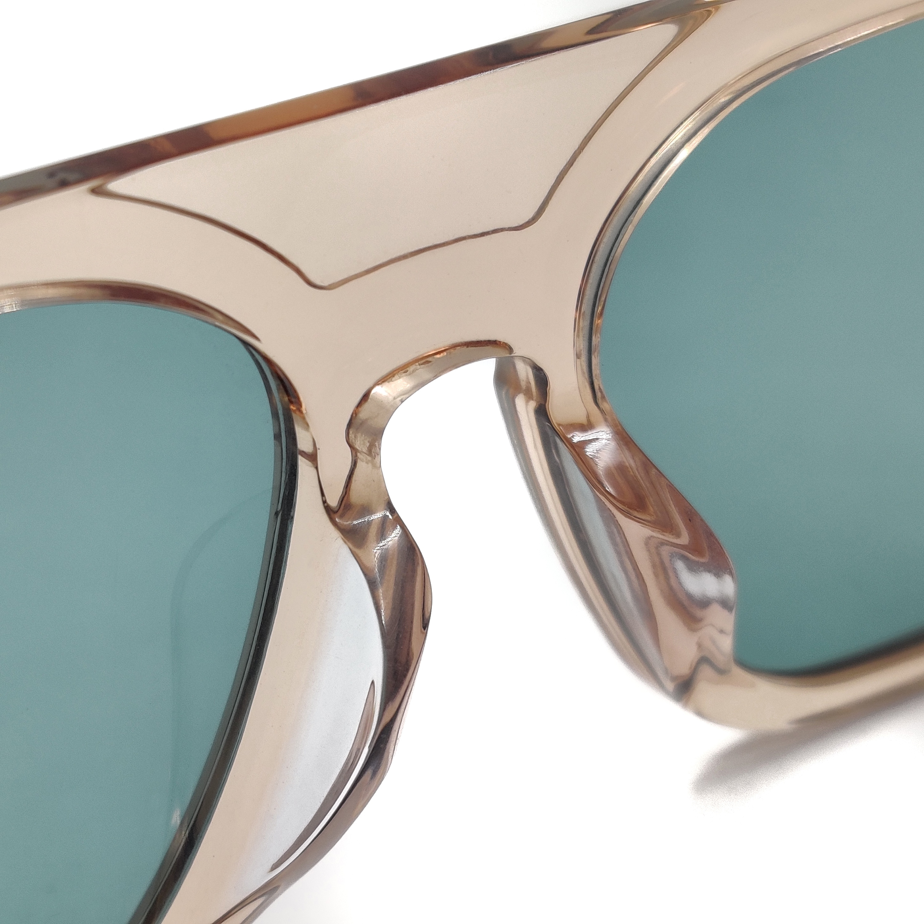 Montura de acetato de té Gafas de sol cuadradas personalizadas para mujer Diseñe sus propias gafas de sol Gafas al por mayor