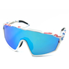 Los más nuevos tonos personalizados UV400 Lentes de una pieza de gran tamaño Mujeres Deporte Gafas de sol de rendimiento