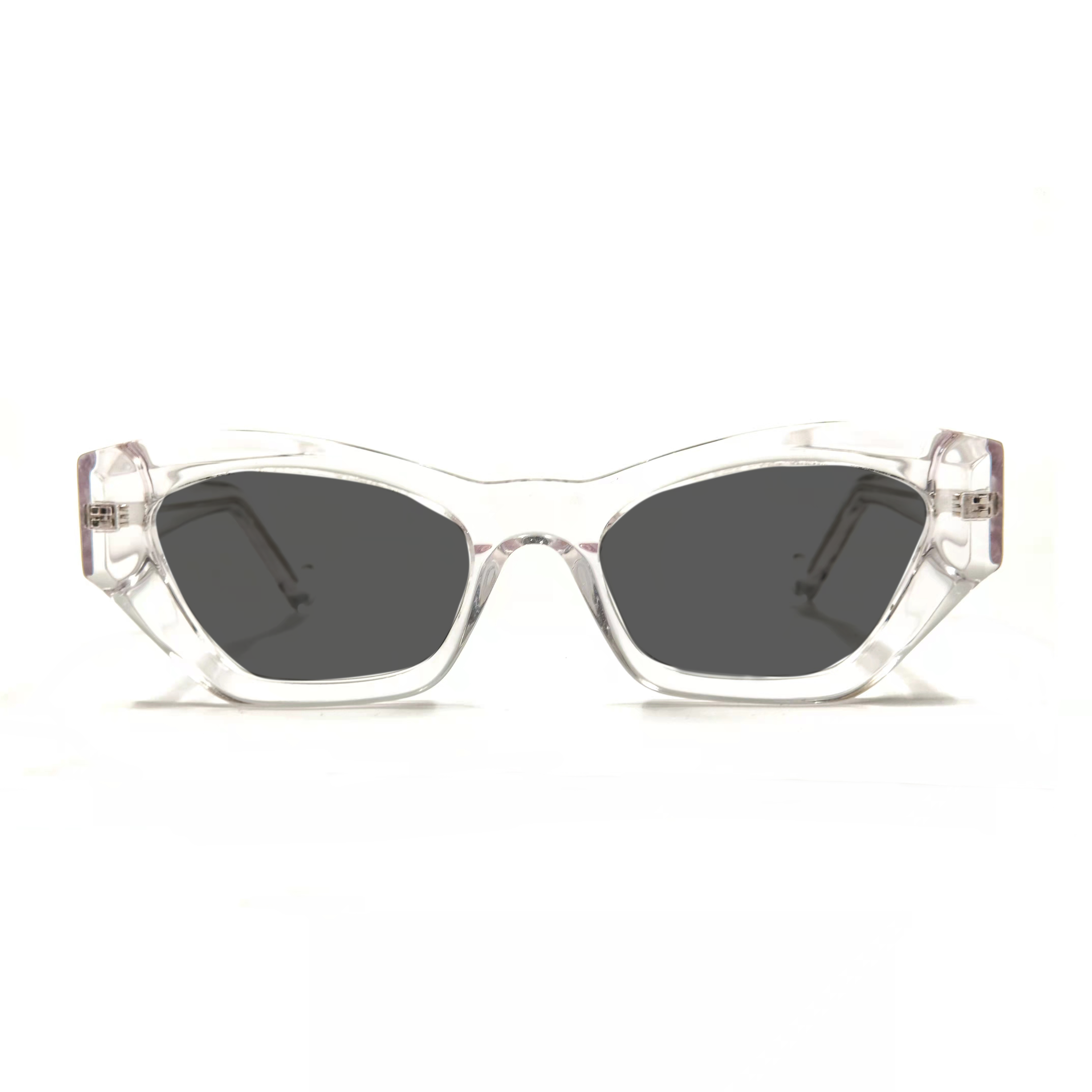 Sunperia Eyewear Custom Transparente Acetato Cat Eye Gafas de sol Mujer Gafas de sol