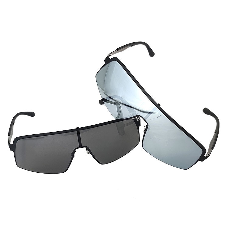 Suministro de fábrica Acero inoxidable Sin tornillos de soldadura Bisagra libre Anteojos de una pieza Marco óptico y gafas de sol súper finos personalizados