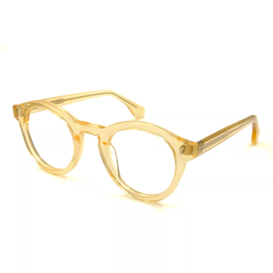 Marcos ópticos de acetato amarillo transparente Gensun Eyewear Frames Spectacles Factory Eyeglass Outlet